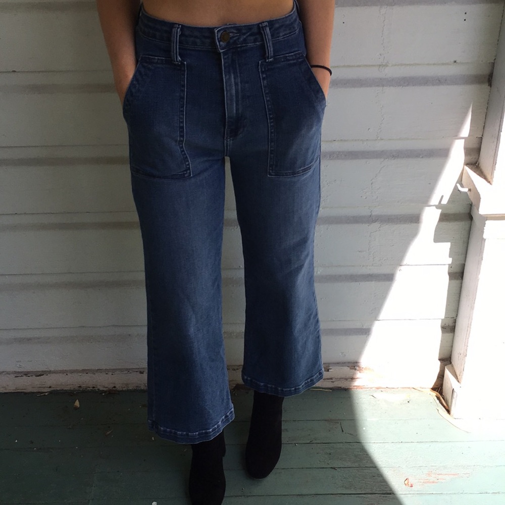 NWOT Just Black Denim slim wide leg jeans